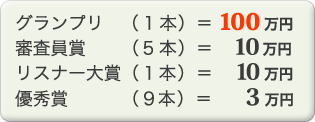 グランプリ100万円