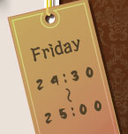 金曜日 24:30~25:00