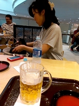 出発前の乾杯