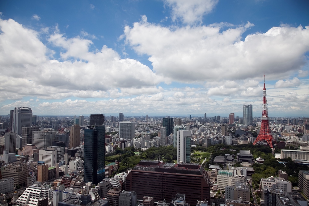 昼景色・東京ﾀﾜｰと三田方面.jpg