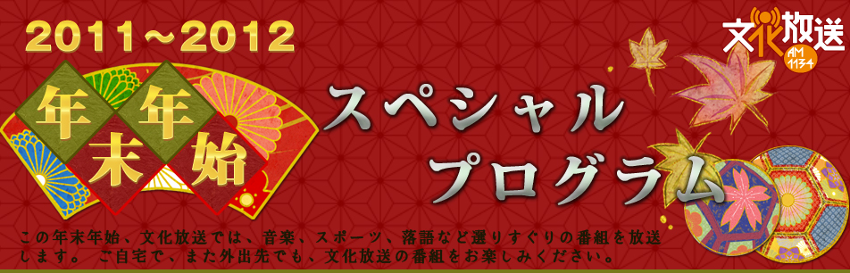 ２０１１年～２０１２年 年末年始スペシャルプログラム