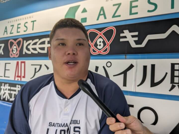 【西武】渡部健人選手インタビュー　盗塁をする際のポイントは「自分の勘を信じて思い切ってやっています」