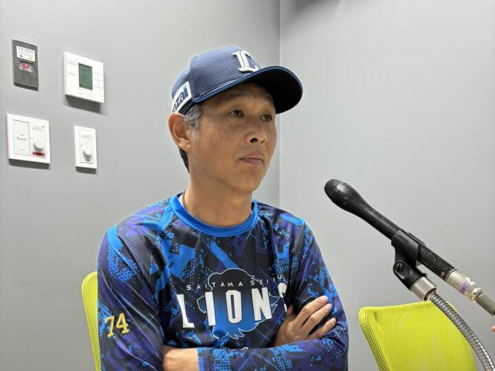 【西武】西口文也監督インタビュー　左足首の故障から1軍昇格を果たした渡部聖弥選手の状態を語る