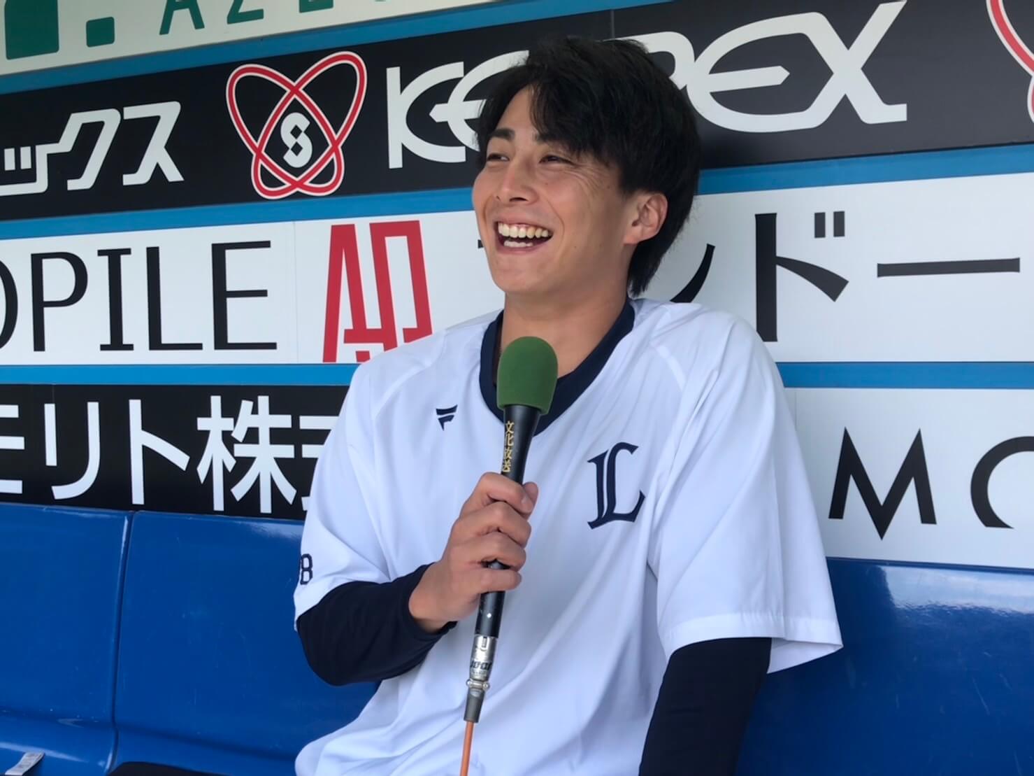 【西武】森脇亮介選手インタビュー　どんな場面でも「一人目のバッターからしっかりと勝負していく」