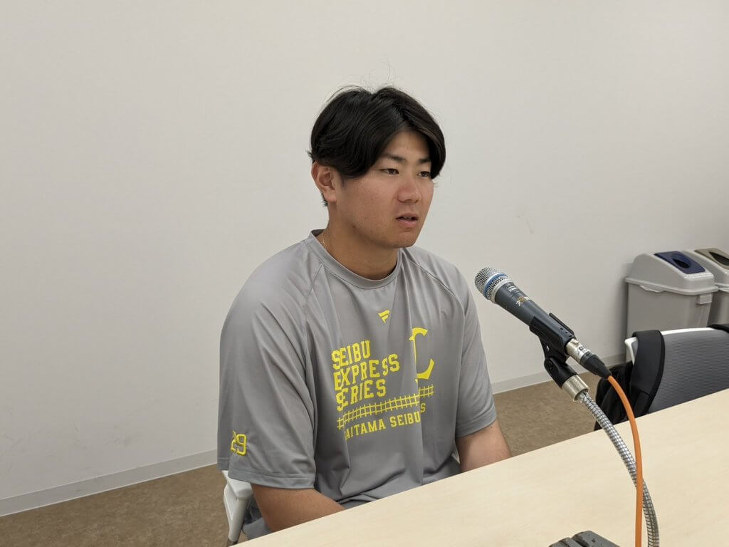 西武】青山美夏人投手インタビュー 「自分のポジションを確立し