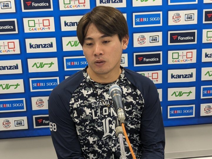 【西武】岸潤一郎選手インタビュー　外野守備はペイトン選手と「『こういうバッターもいるよ』というような話をしながら、一緒に高めあっていた」