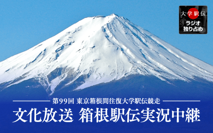 文化放送新春スポーツスペシャル 第 99回東京箱根間往復大学駅伝競走実況中継 文化放送新春スポーツスペシャル 第 99回東京箱根間往復大学駅伝競走実況中継