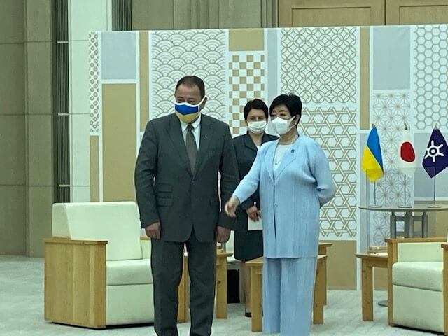 駐日ウクライナ大使が小池知事と会談