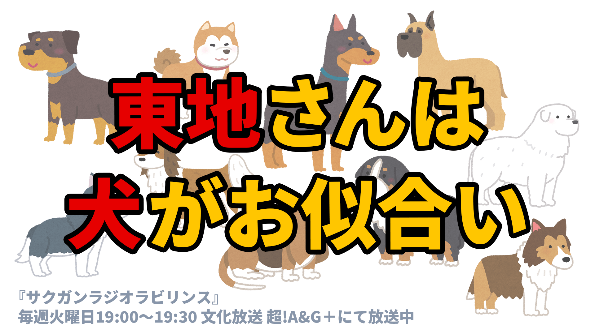 東地さんは 犬がお似合い