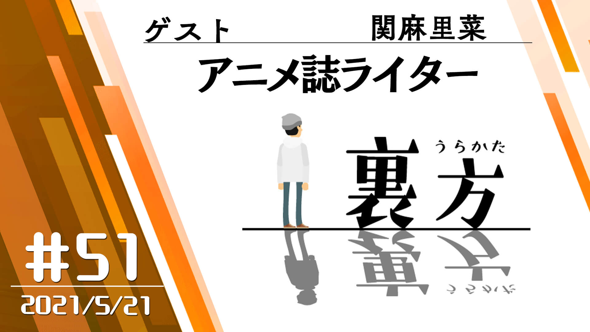 【ゲスト:アニメ誌ライター 関麻里菜さん】文化放送超!Ａ&Ｇ+ 「裏方」#51 (2021年5月21日放送分)