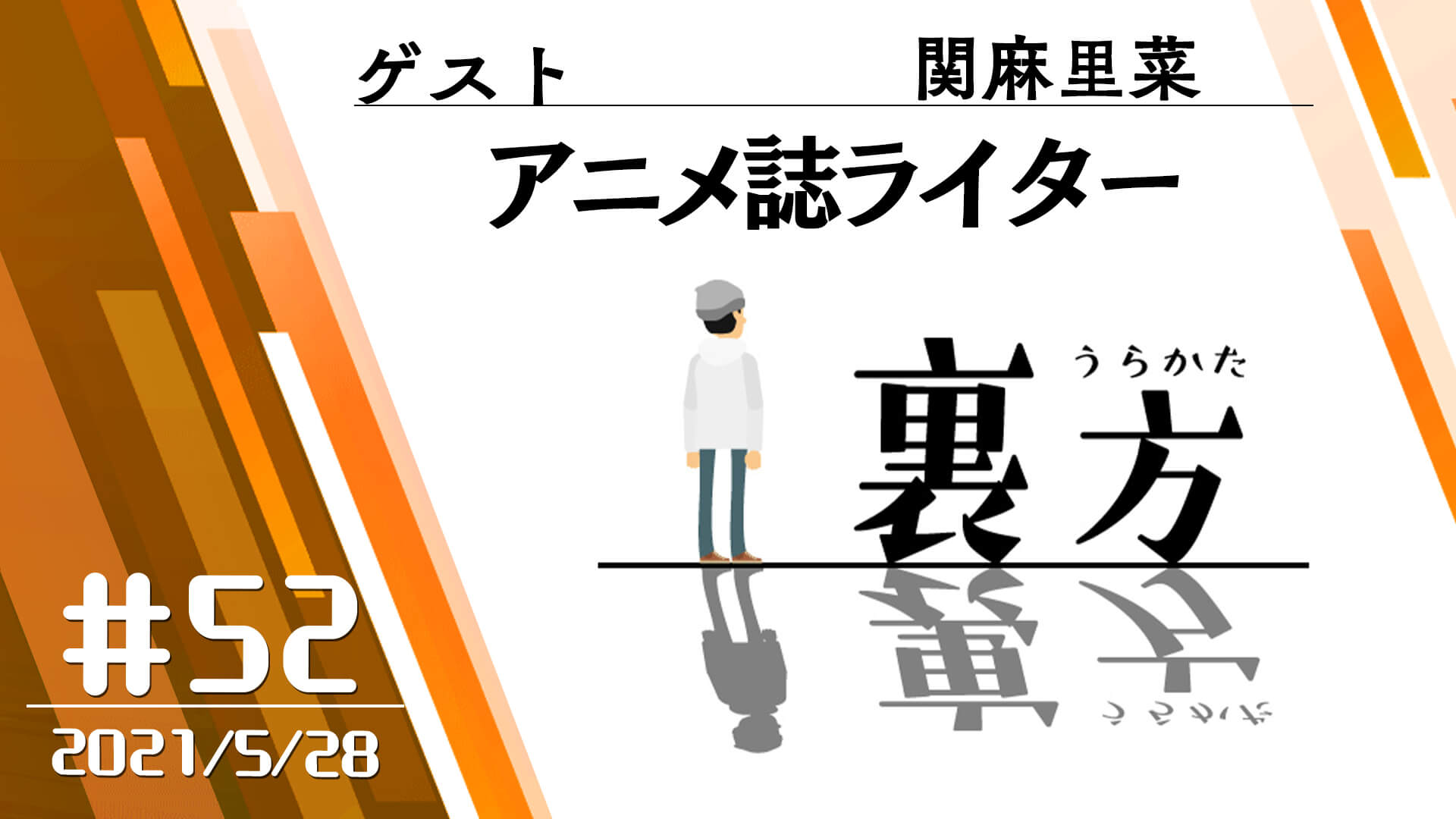 【ゲスト:アニメ誌ライター 関麻里菜さん】文化放送超!Ａ&Ｇ+ 「裏方」#52 (2021年5月28日放送分)