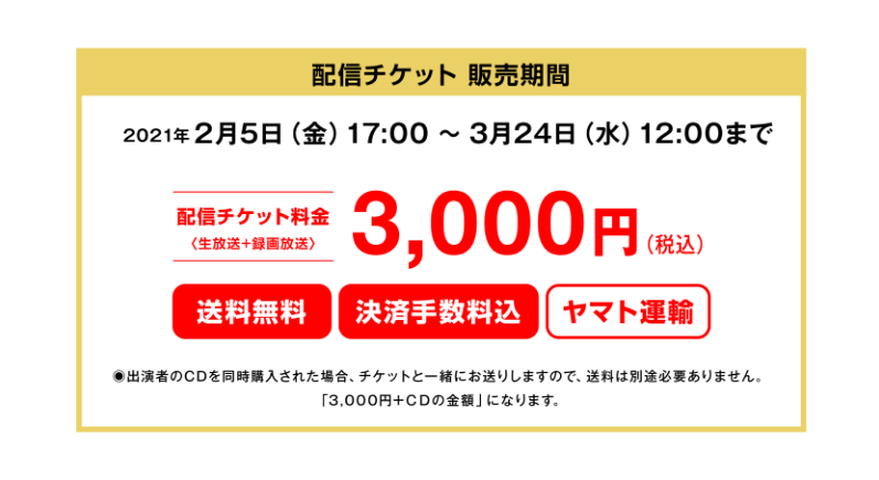 配信チケット 販売期間